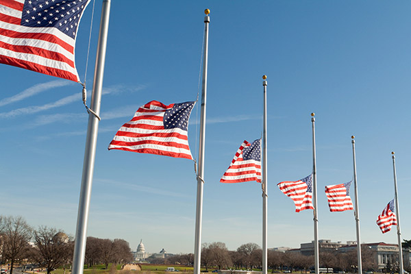 Flag at half-mast