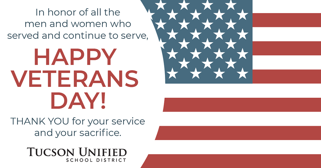 In honor of all the men and women who served and continue to serve, Happy Veterans Day! Thank you for your service and your sacrifice.