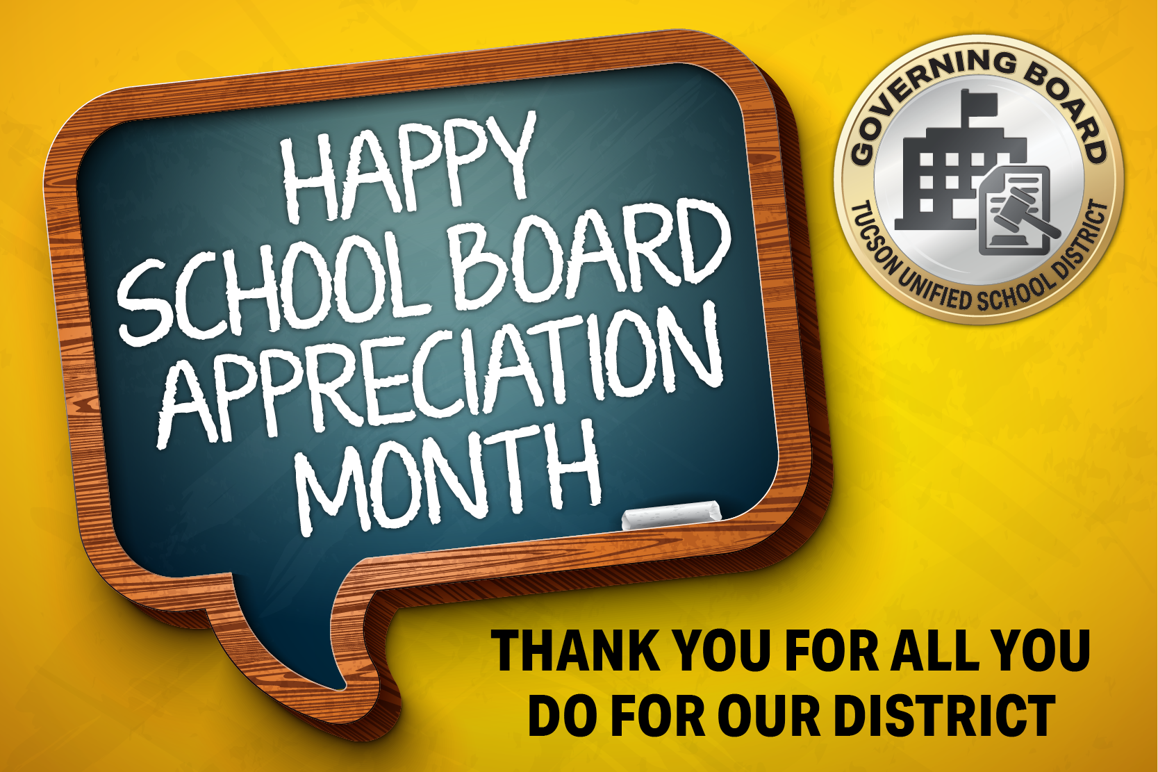 Happy School Board Appreciation Month! Thank you for all you do for our district