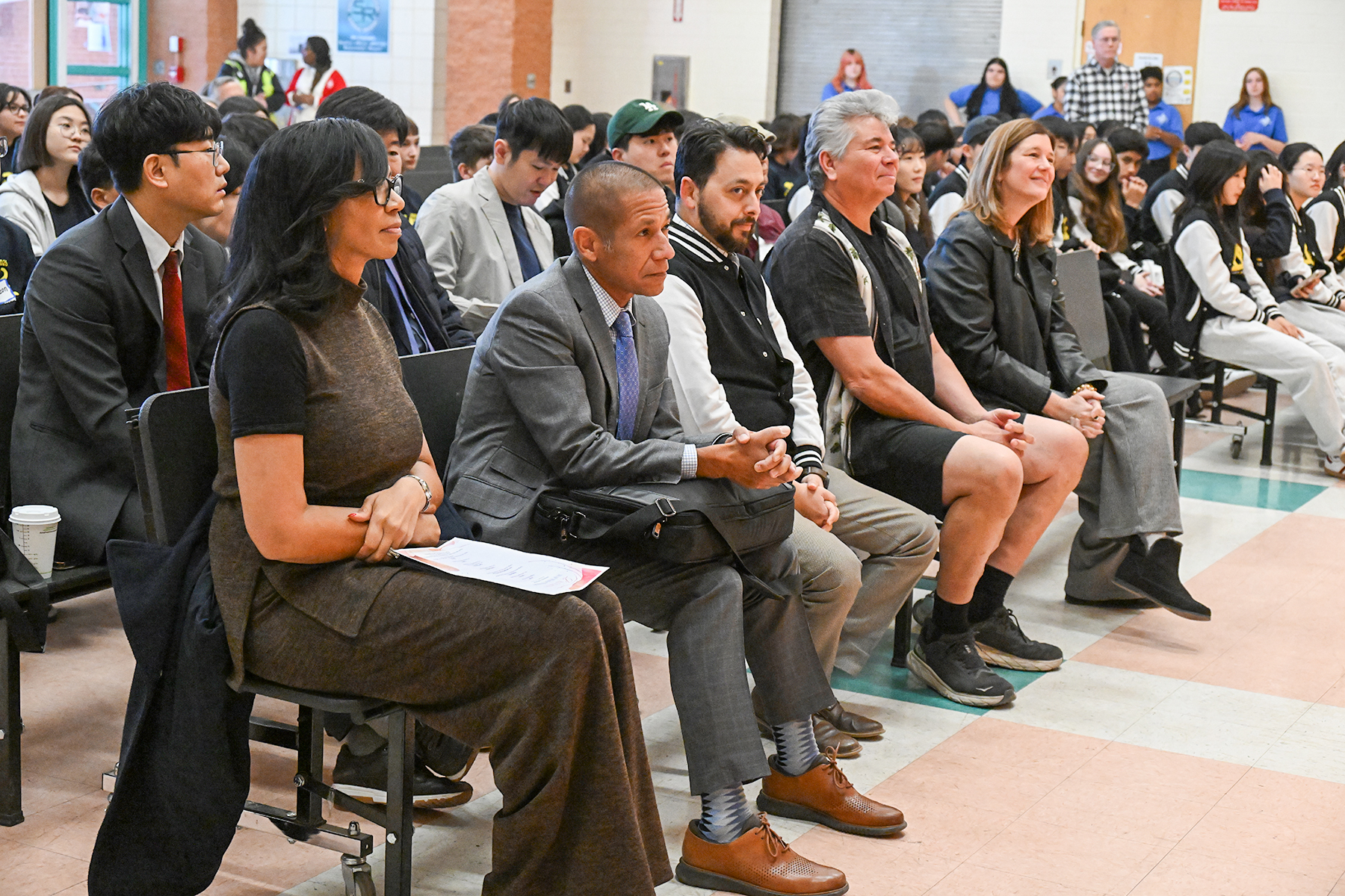 TUSD leaders listen during the TKAP opening ceremony