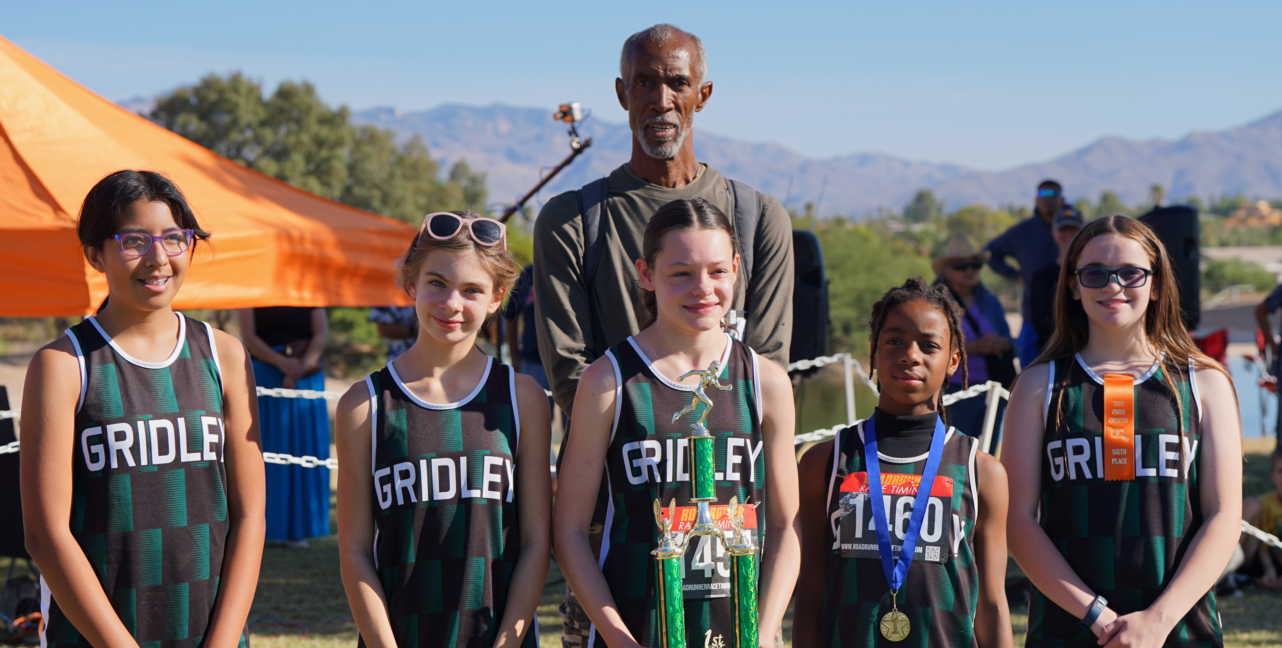 Gridley girls cross country team